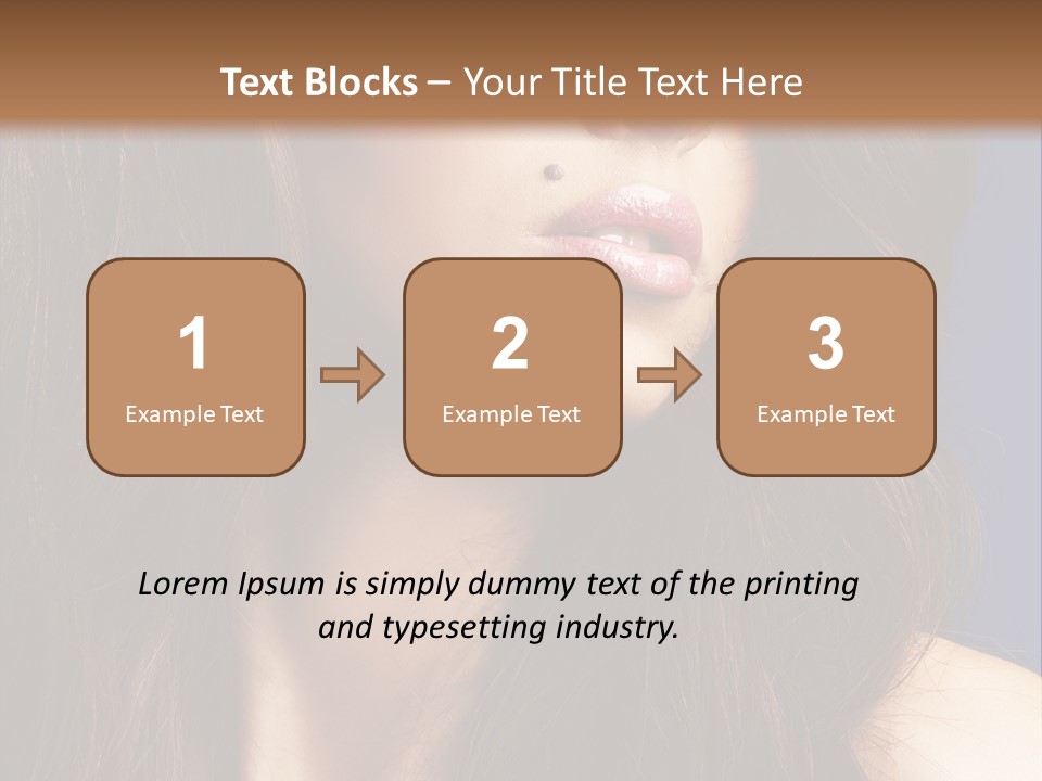 Posing Face Charm PowerPoint Template