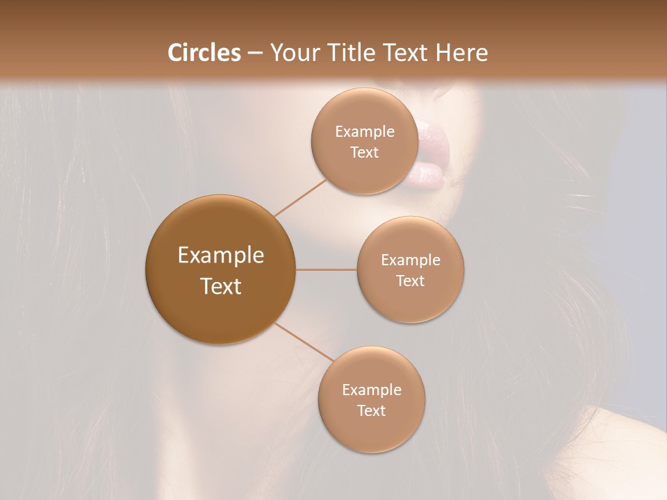 Posing Face Charm PowerPoint Template