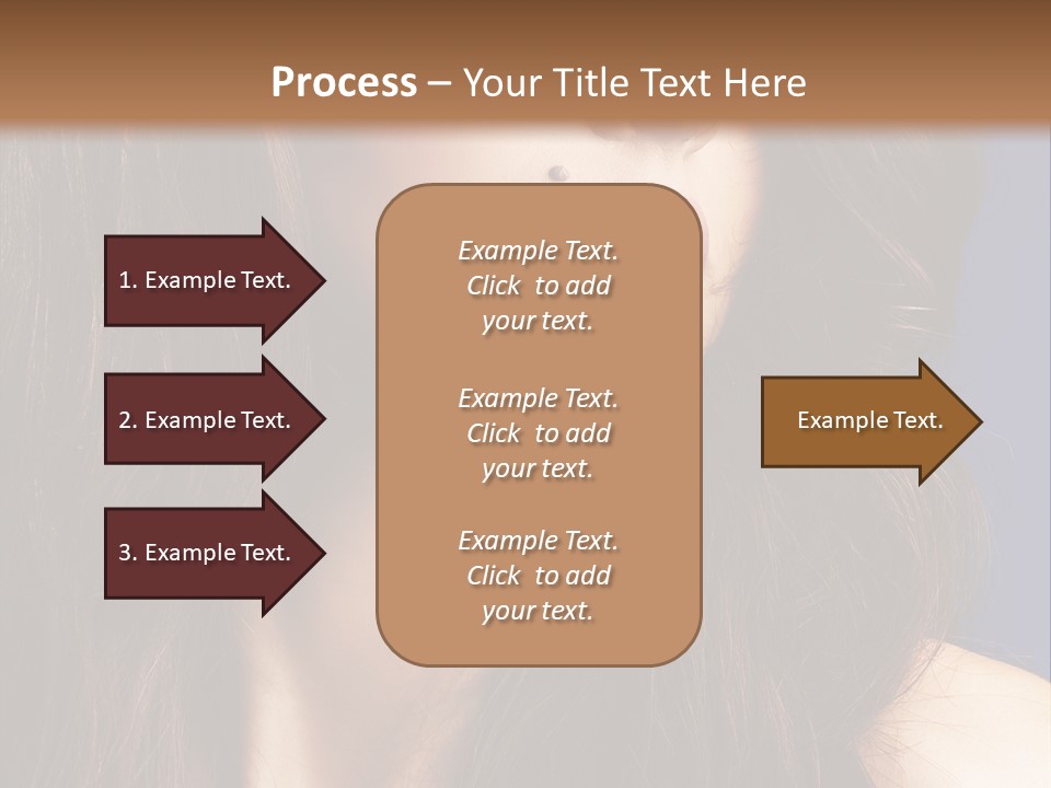 Posing Face Charm PowerPoint Template
