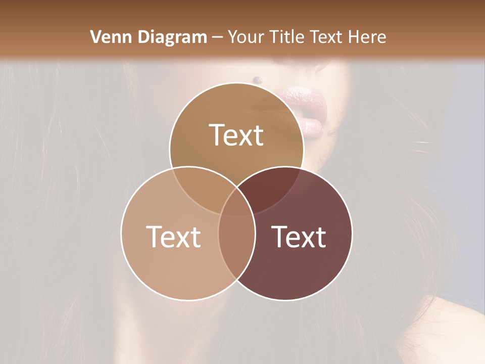 Posing Face Charm PowerPoint Template