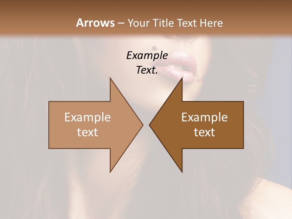 Posing Face Charm PowerPoint Template