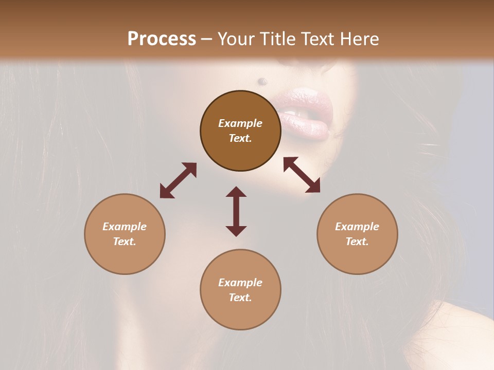 Posing Face Charm PowerPoint Template