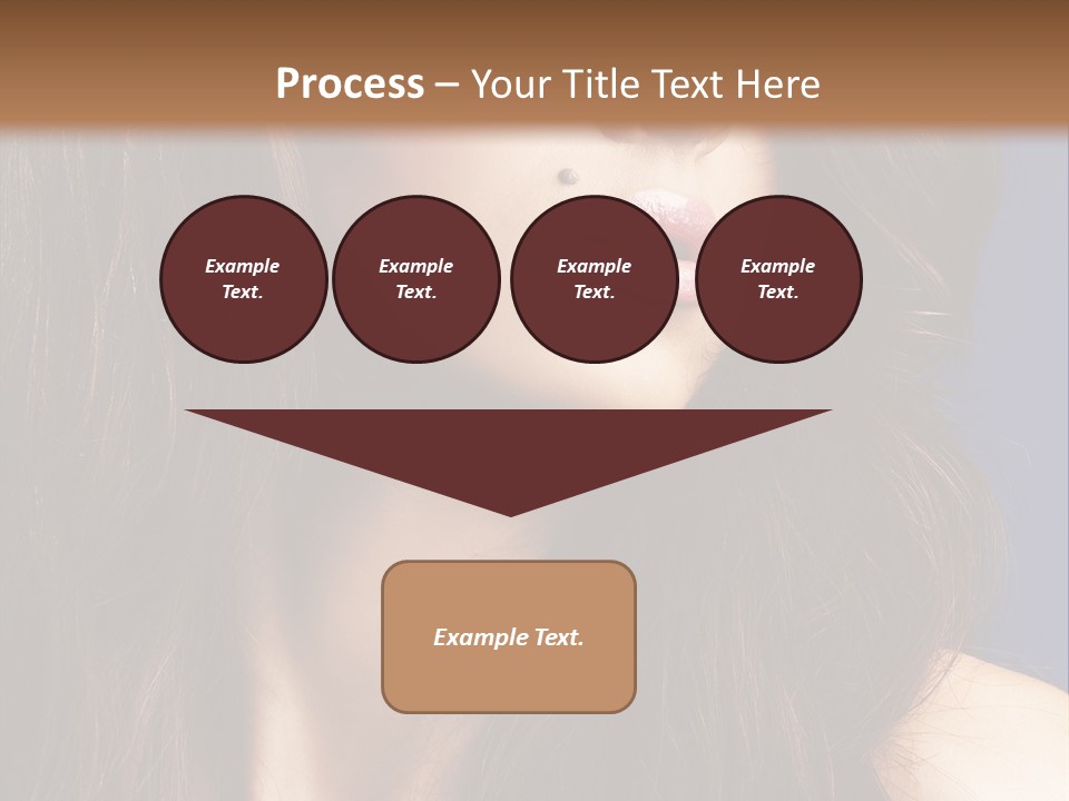 Posing Face Charm PowerPoint Template