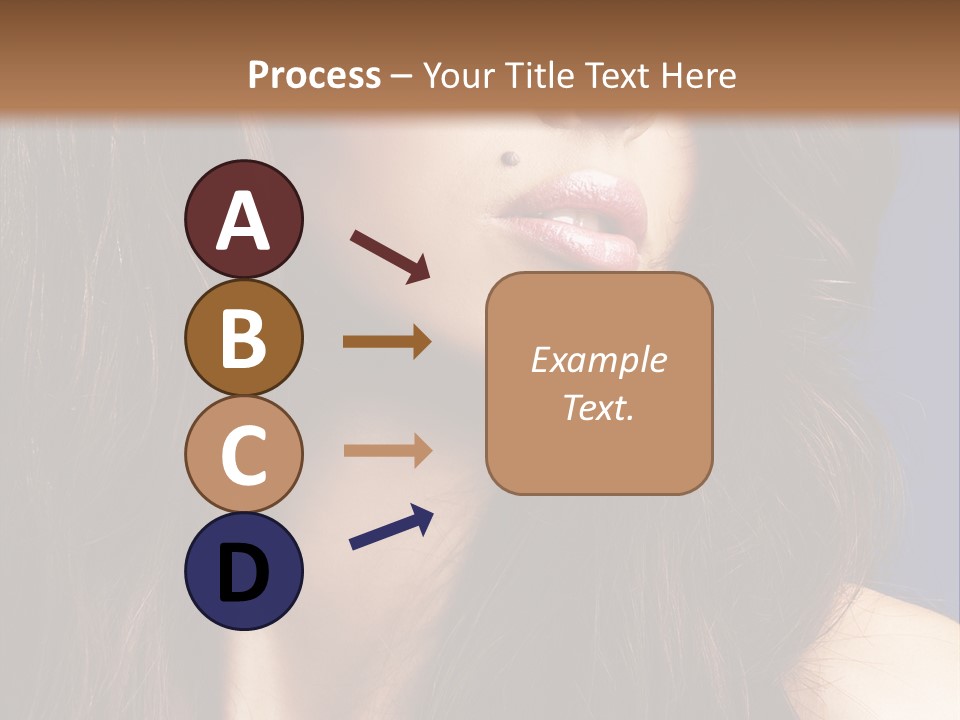Posing Face Charm PowerPoint Template