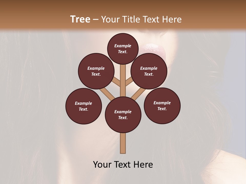 Posing Face Charm PowerPoint Template