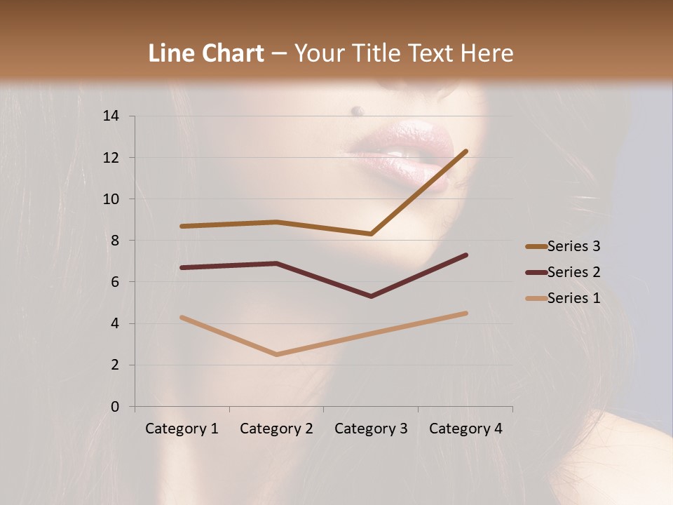Posing Face Charm PowerPoint Template