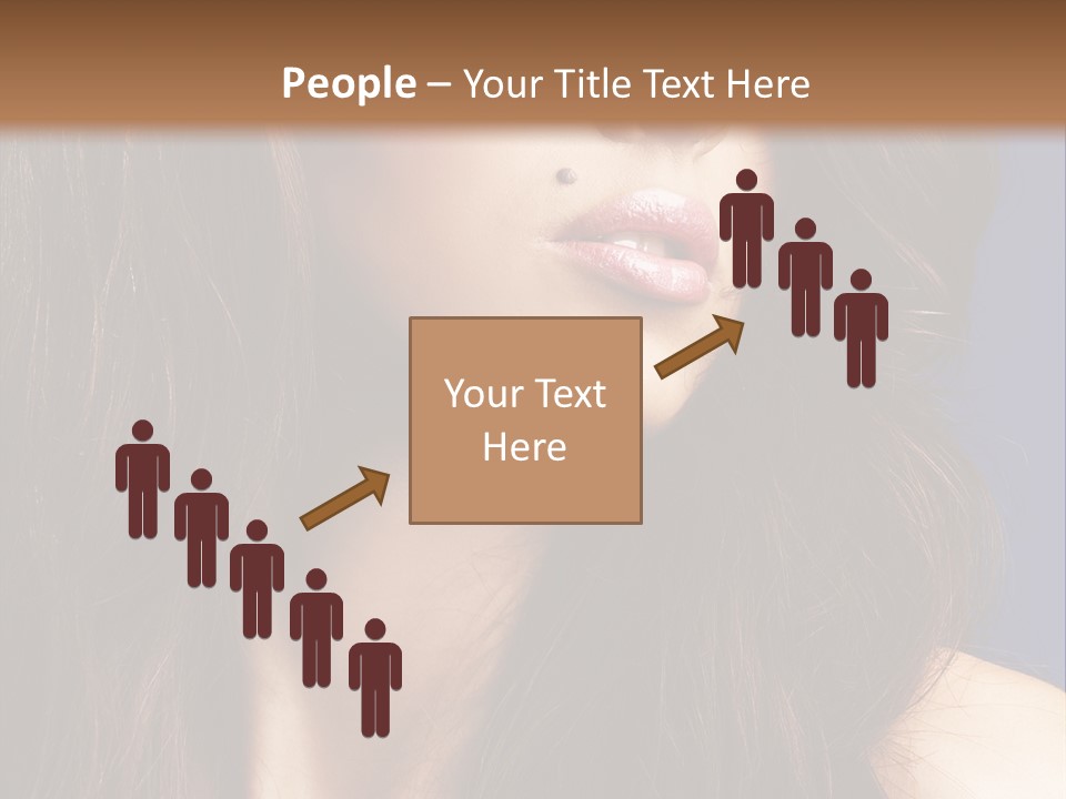 Posing Face Charm PowerPoint Template