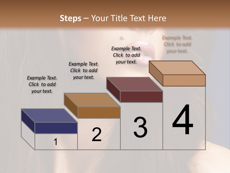Posing Face Charm PowerPoint Template