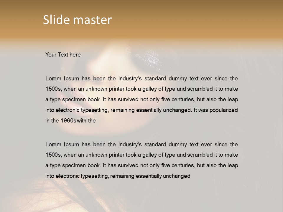 Full Sensuous Model PowerPoint Template