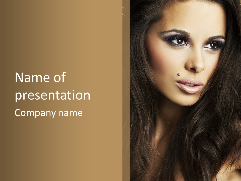 Glamorous Glamour Pretty PowerPoint Template