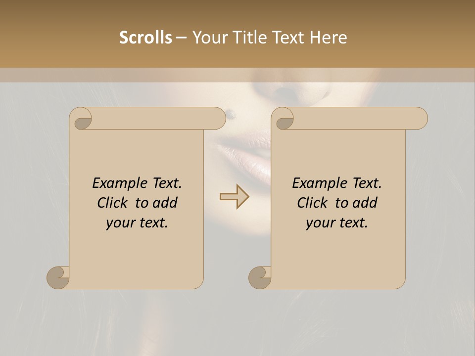 Glamorous Glamour Pretty PowerPoint Template