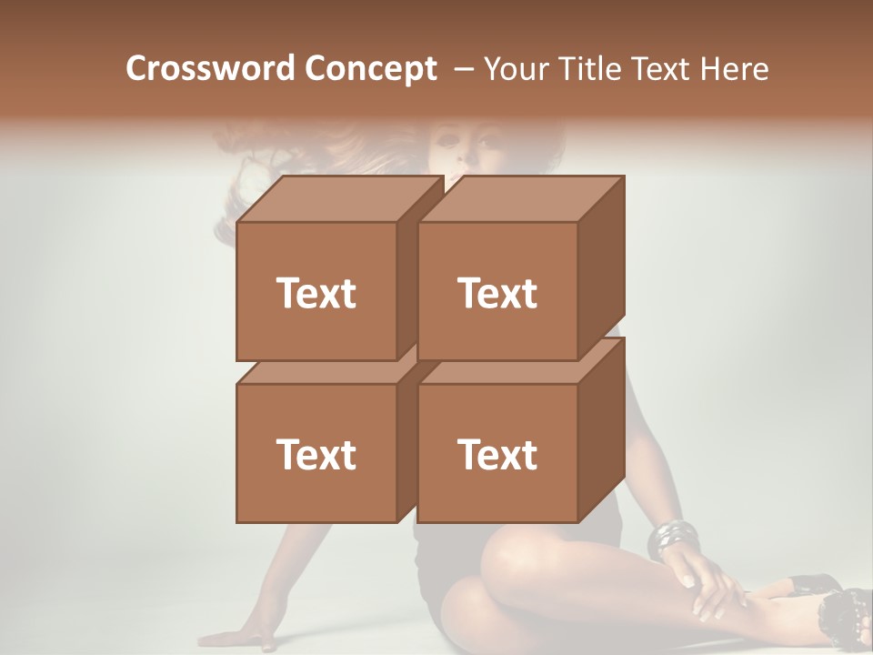 Curly Shiny Hairstyle PowerPoint Template