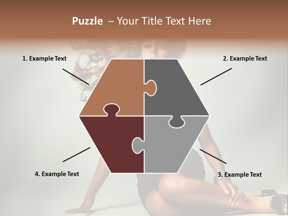 Curly Shiny Hairstyle PowerPoint Template