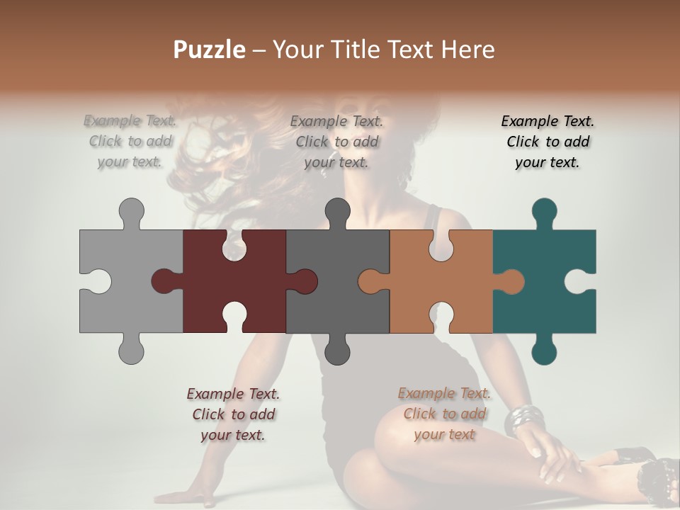 Curly Shiny Hairstyle PowerPoint Template