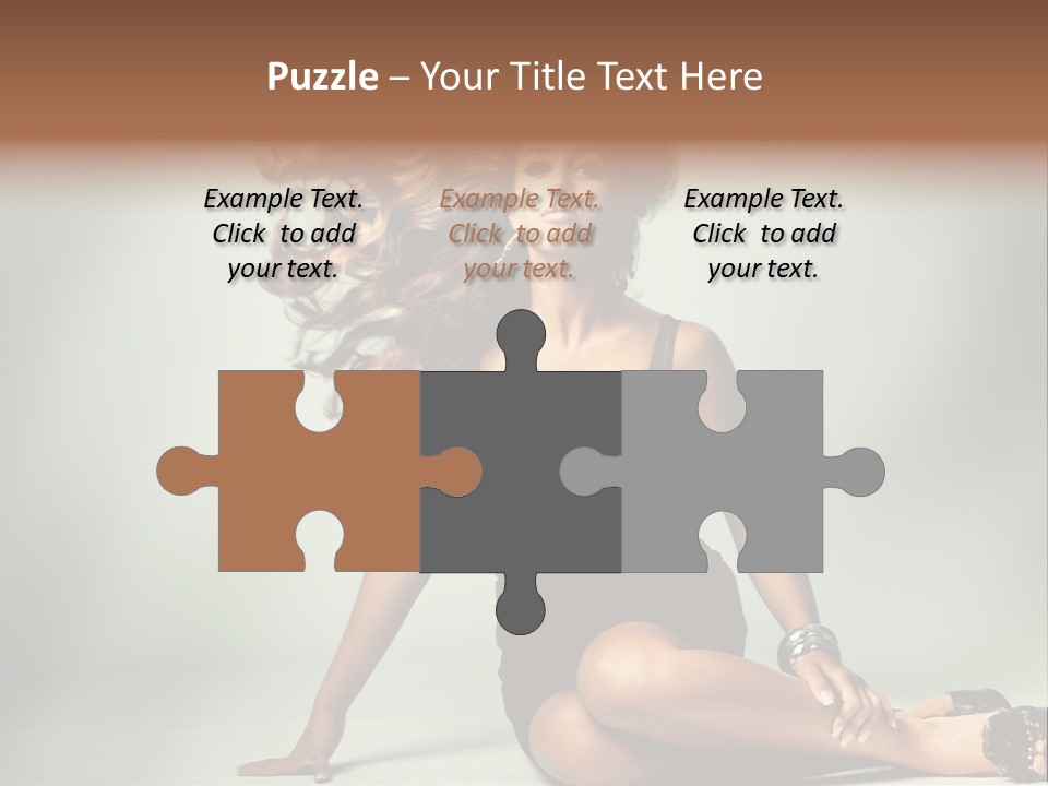 Curly Shiny Hairstyle PowerPoint Template