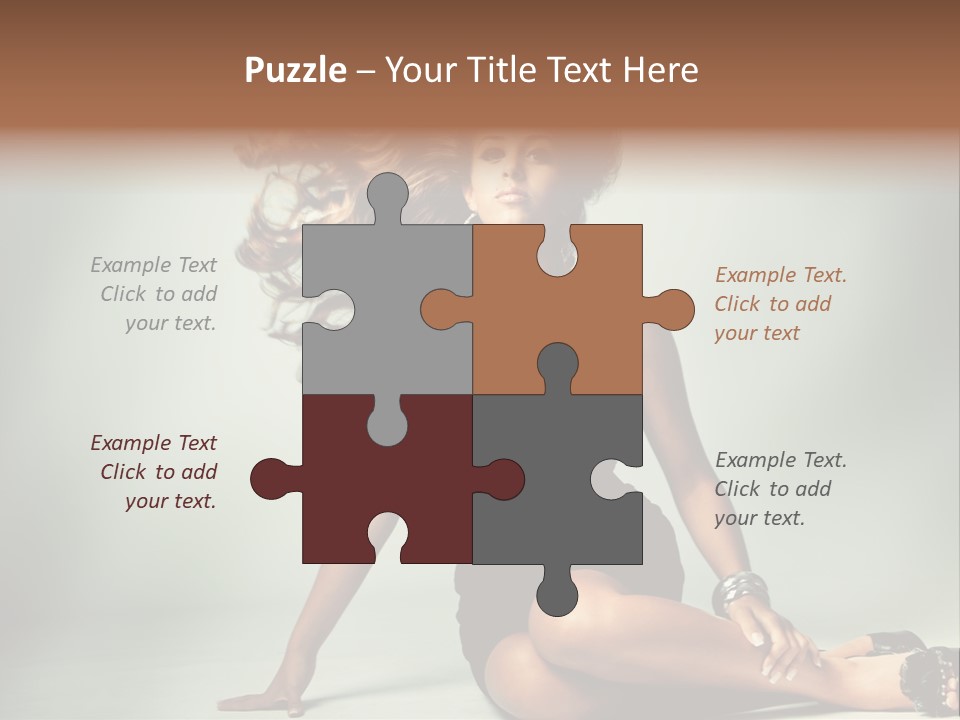 Curly Shiny Hairstyle PowerPoint Template