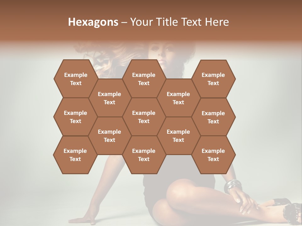 Curly Shiny Hairstyle PowerPoint Template