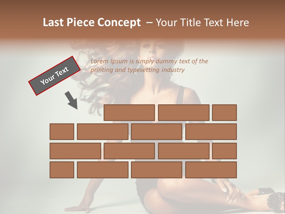 Curly Shiny Hairstyle PowerPoint Template