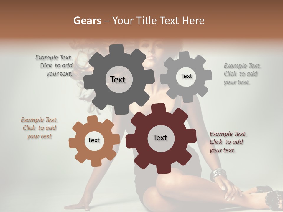 Curly Shiny Hairstyle PowerPoint Template