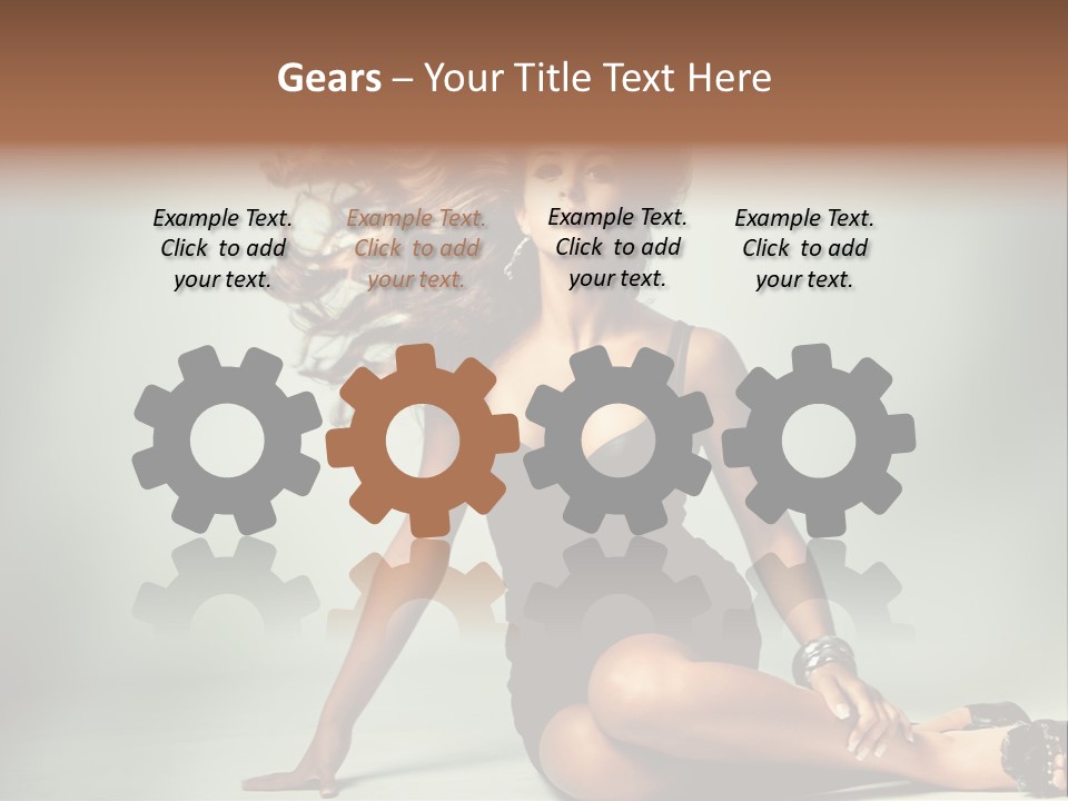 Curly Shiny Hairstyle PowerPoint Template