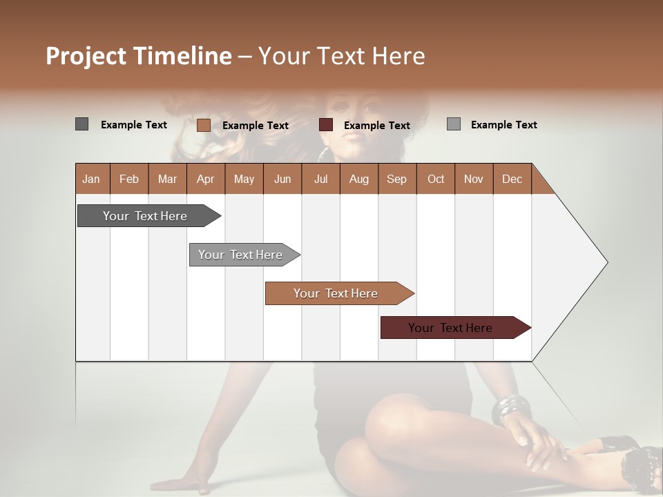 Curly Shiny Hairstyle PowerPoint Template