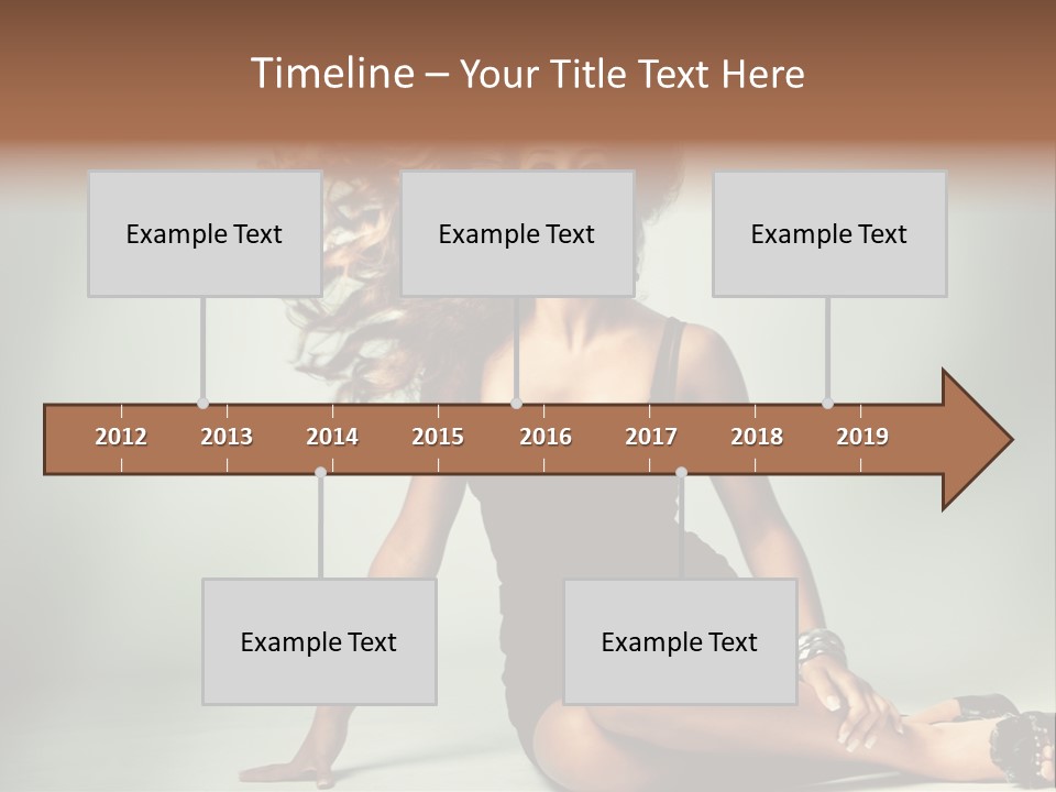 Curly Shiny Hairstyle PowerPoint Template