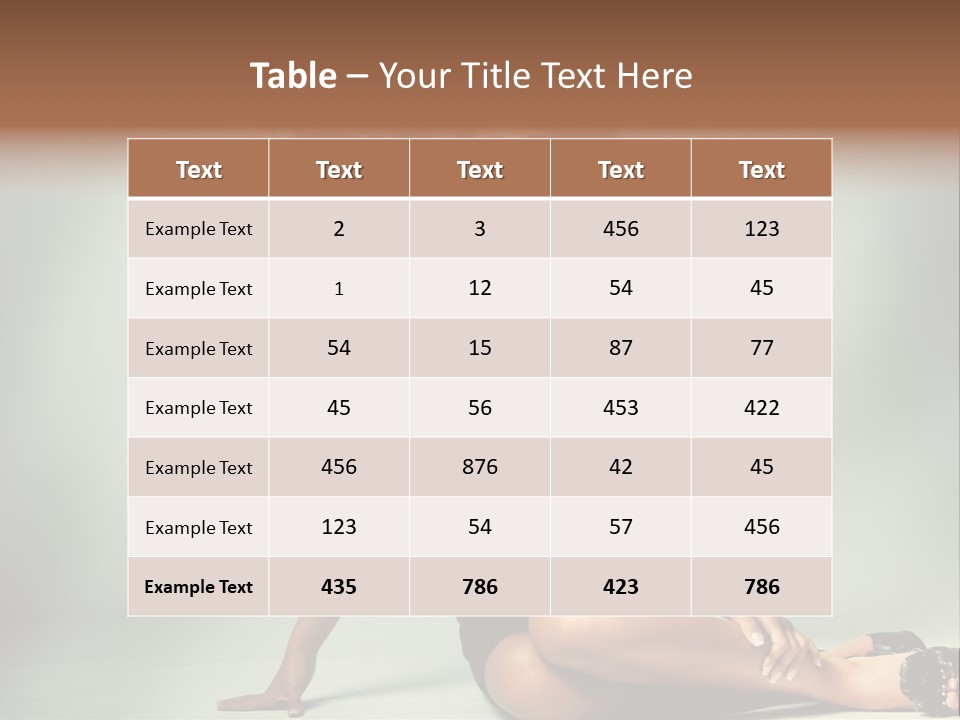 Curly Shiny Hairstyle PowerPoint Template