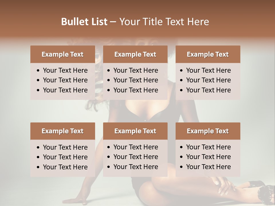 Curly Shiny Hairstyle PowerPoint Template