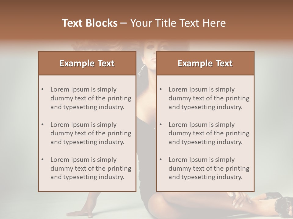 Curly Shiny Hairstyle PowerPoint Template