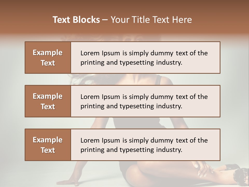 Curly Shiny Hairstyle PowerPoint Template
