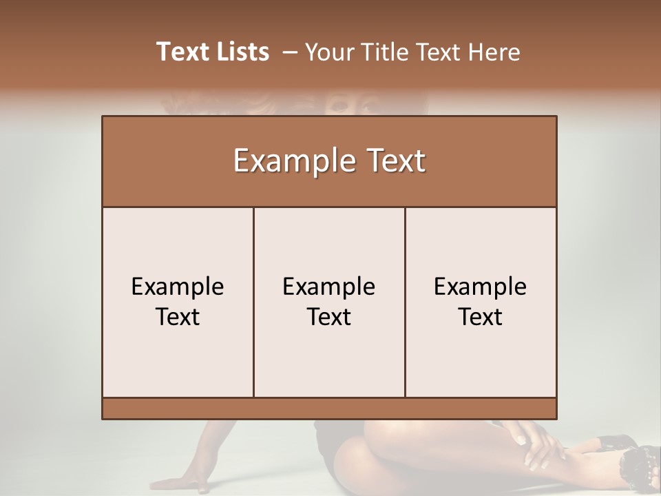 Curly Shiny Hairstyle PowerPoint Template