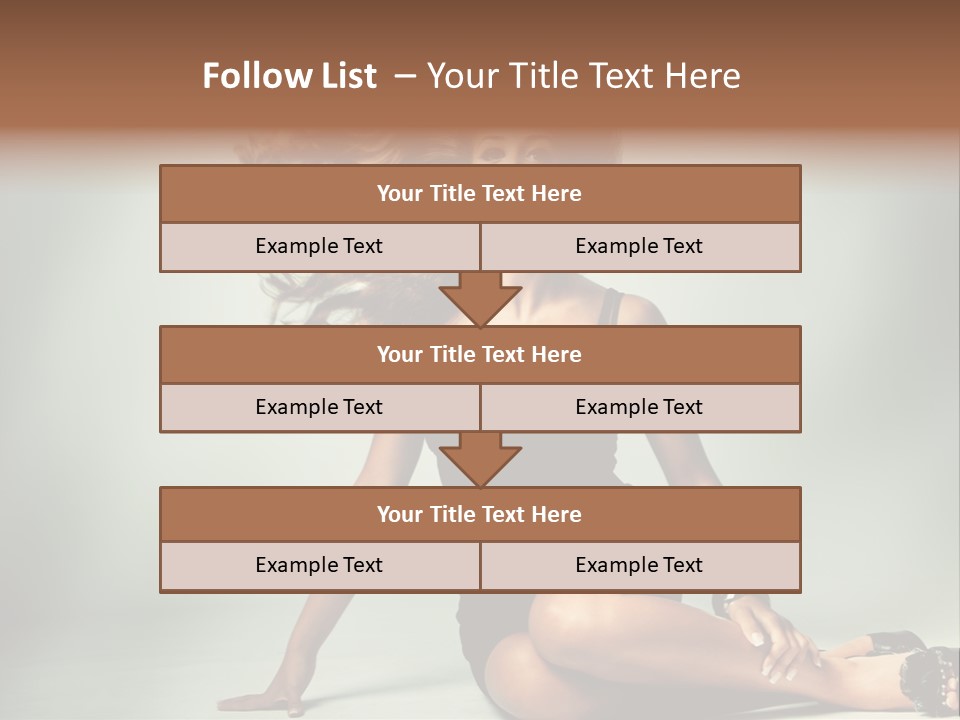 Curly Shiny Hairstyle PowerPoint Template