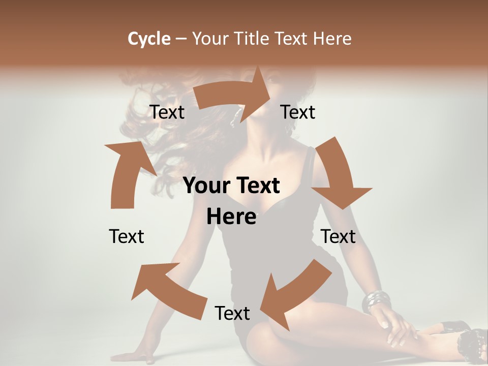 Curly Shiny Hairstyle PowerPoint Template