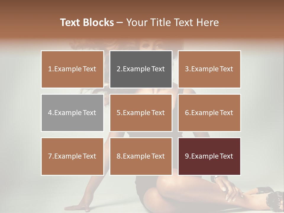 Curly Shiny Hairstyle PowerPoint Template