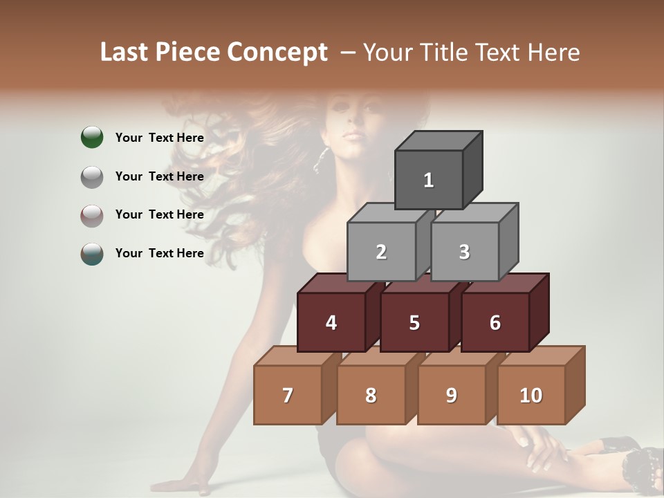 Curly Shiny Hairstyle PowerPoint Template