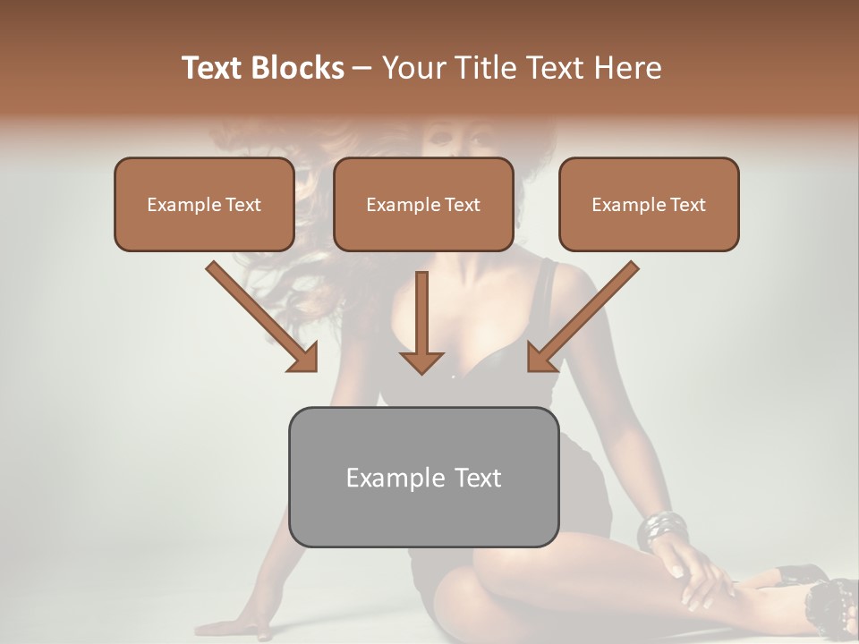 Curly Shiny Hairstyle PowerPoint Template