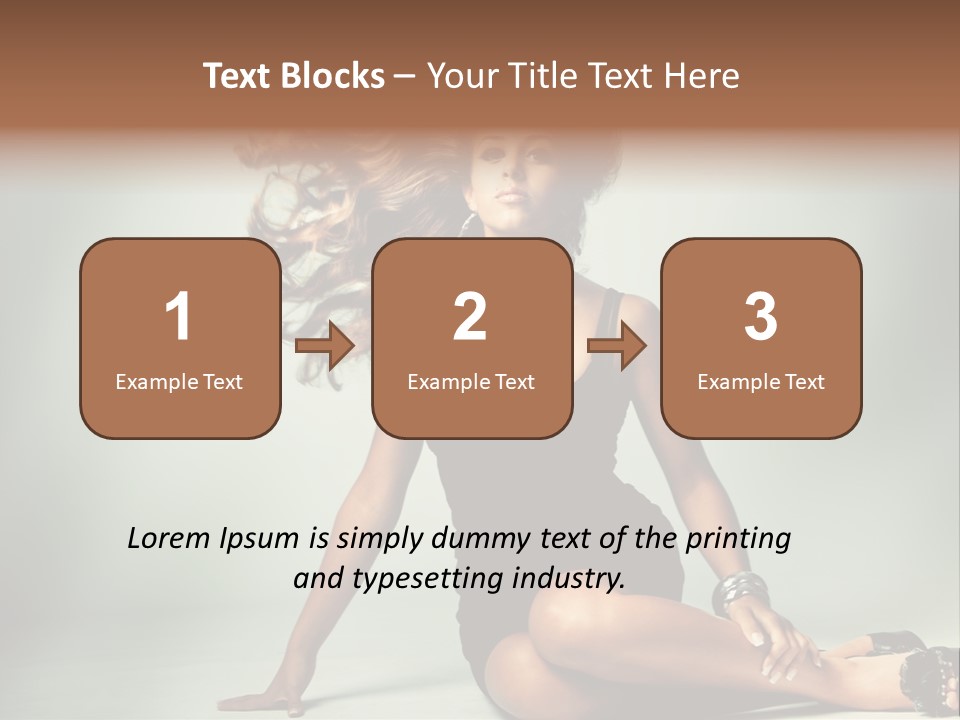 Curly Shiny Hairstyle PowerPoint Template