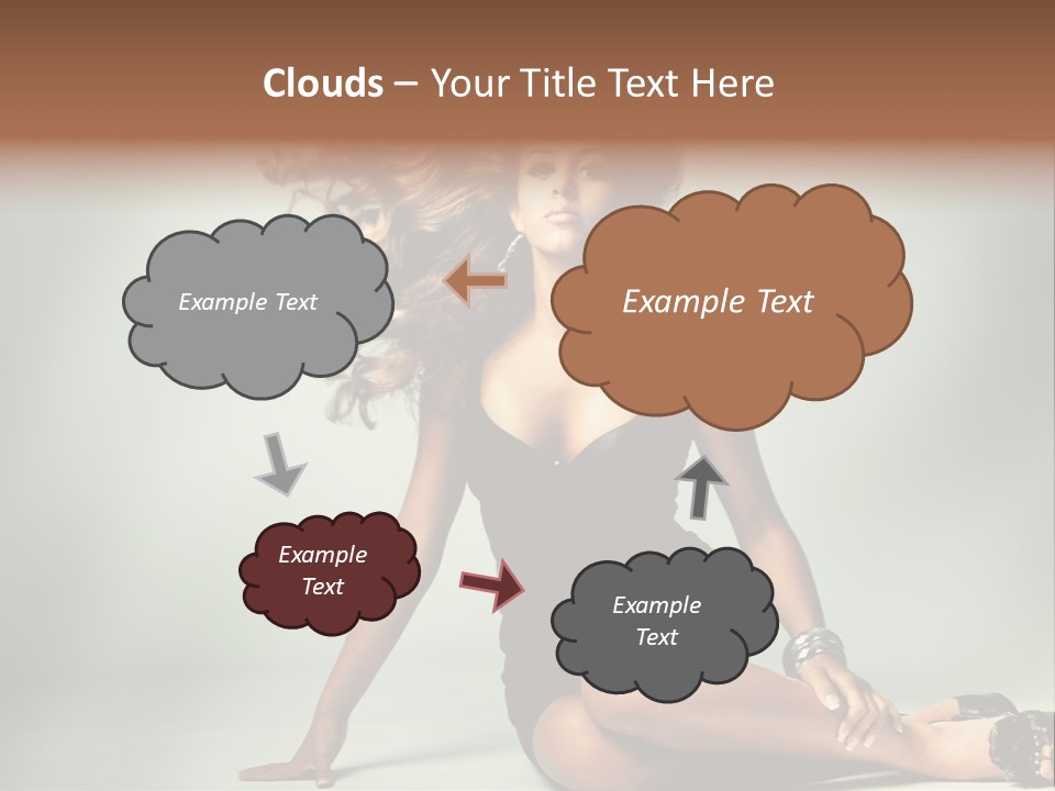 Curly Shiny Hairstyle PowerPoint Template