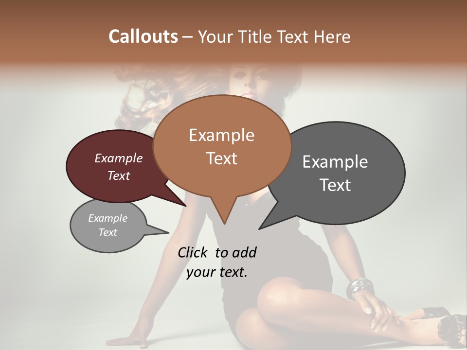 Curly Shiny Hairstyle PowerPoint Template