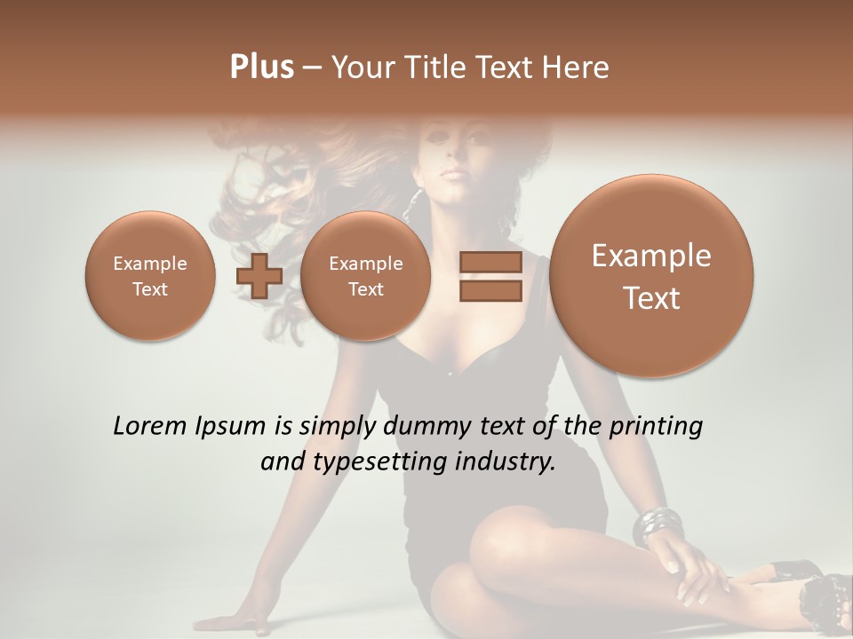 Curly Shiny Hairstyle PowerPoint Template