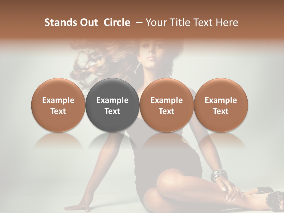 Curly Shiny Hairstyle PowerPoint Template