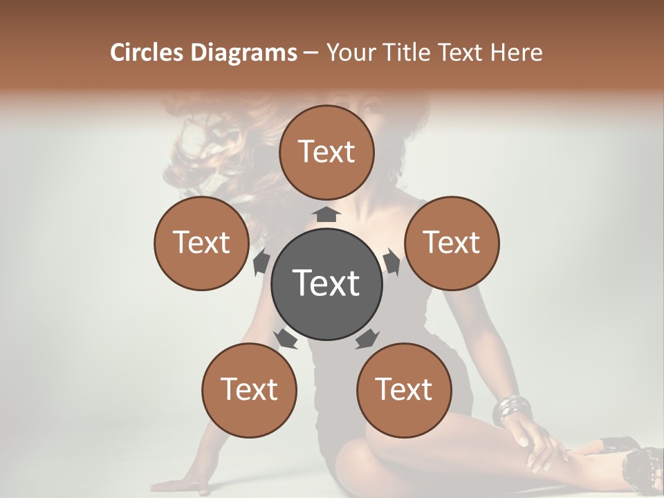 Curly Shiny Hairstyle PowerPoint Template