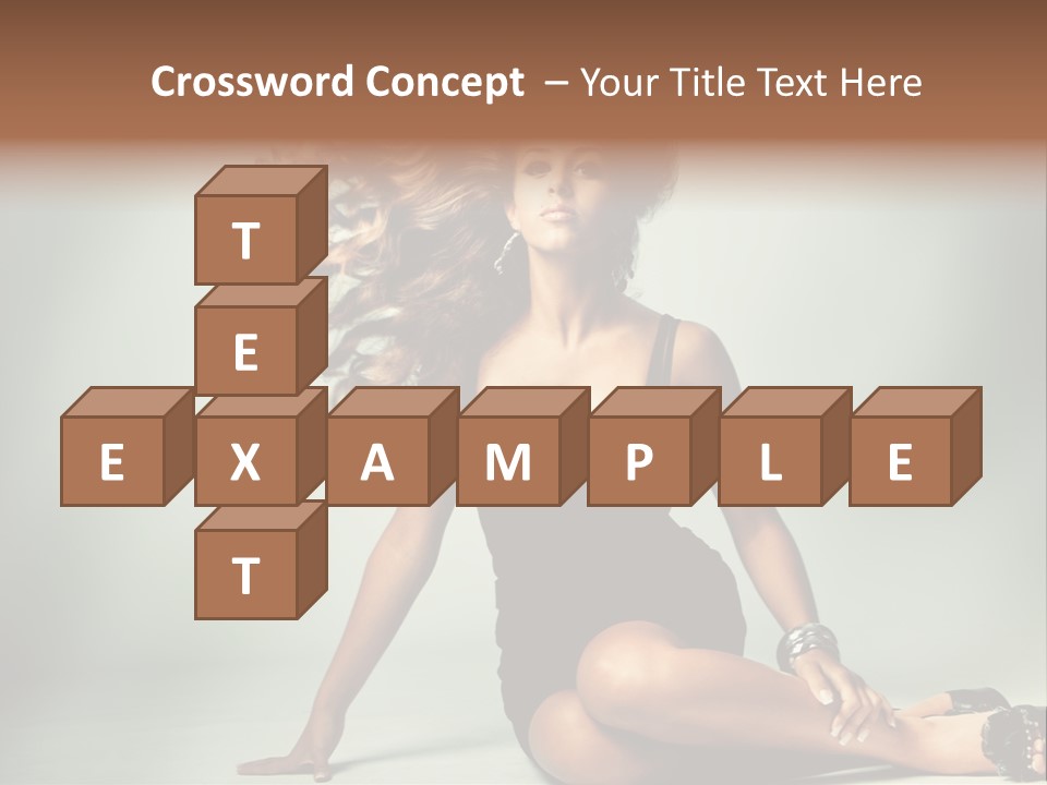 Curly Shiny Hairstyle PowerPoint Template