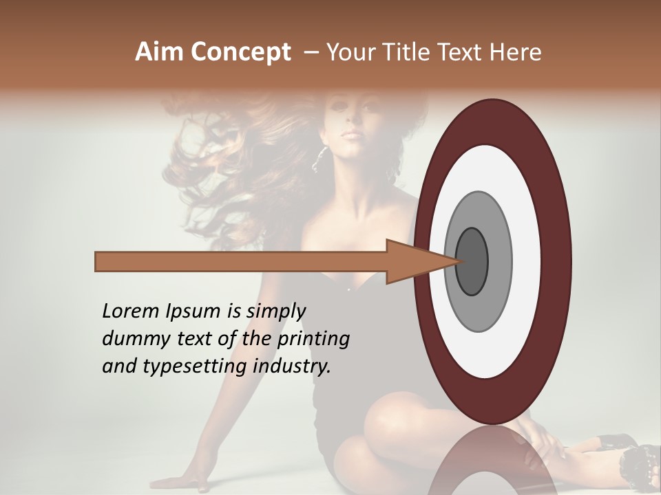 Curly Shiny Hairstyle PowerPoint Template