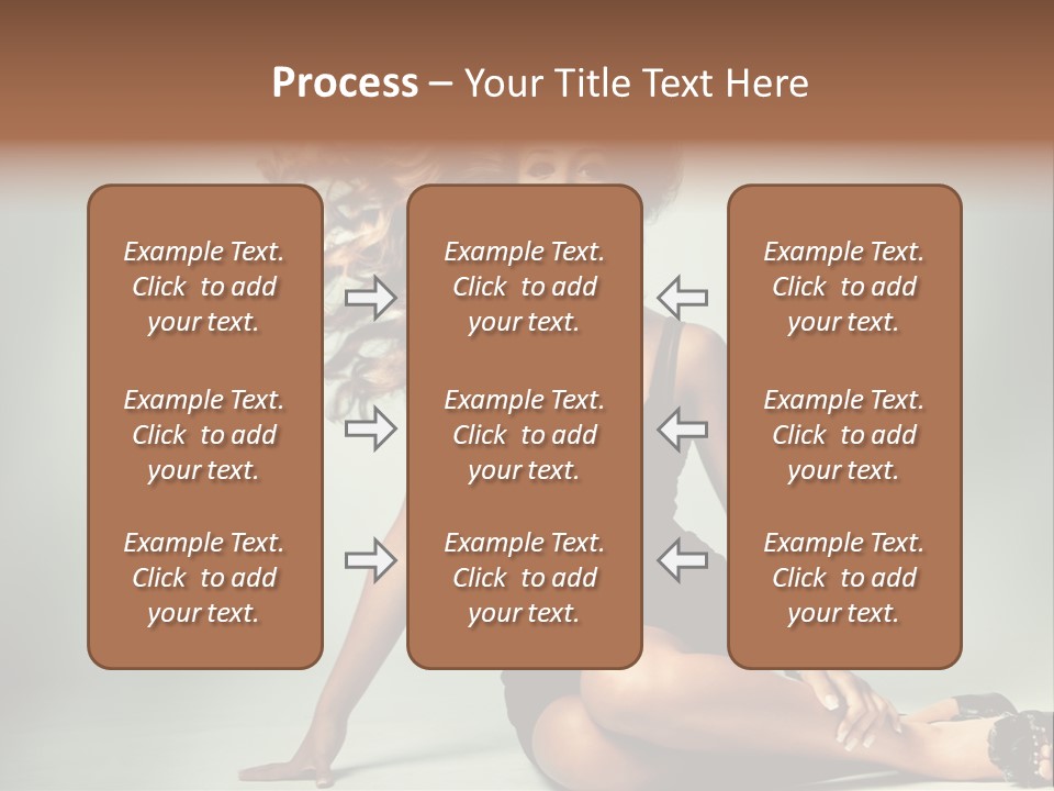 Curly Shiny Hairstyle PowerPoint Template