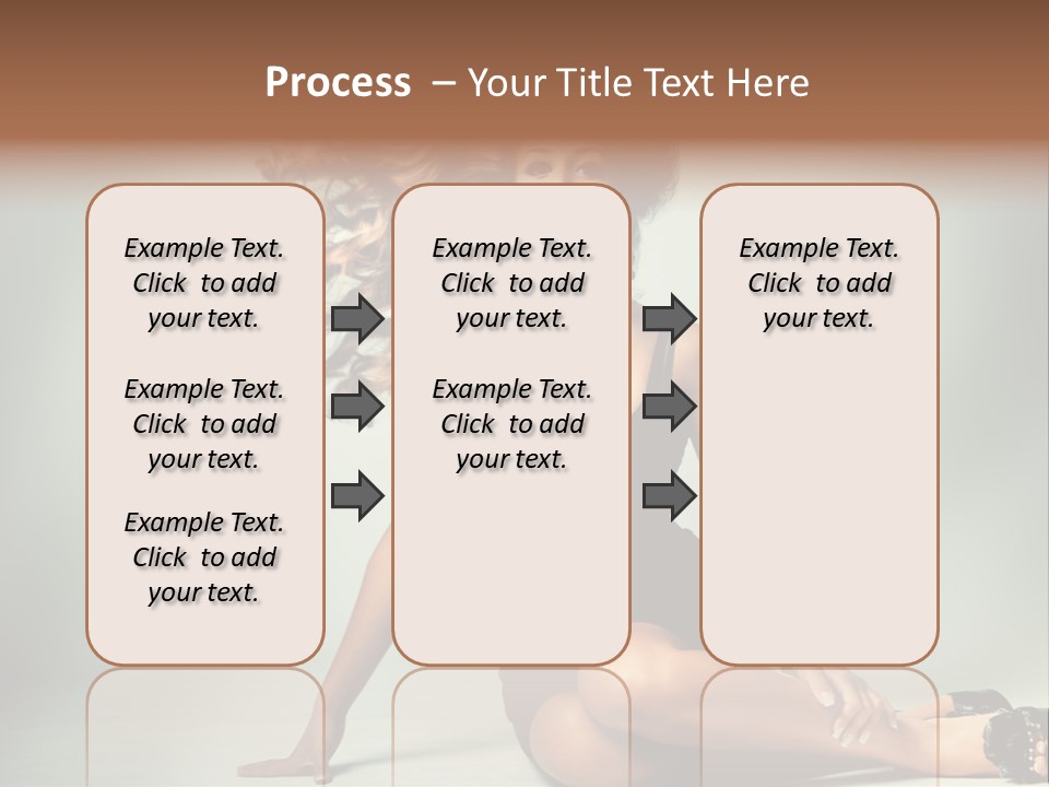 Curly Shiny Hairstyle PowerPoint Template