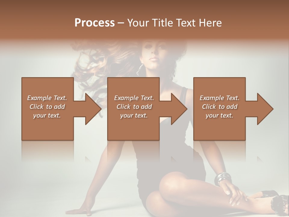 Curly Shiny Hairstyle PowerPoint Template