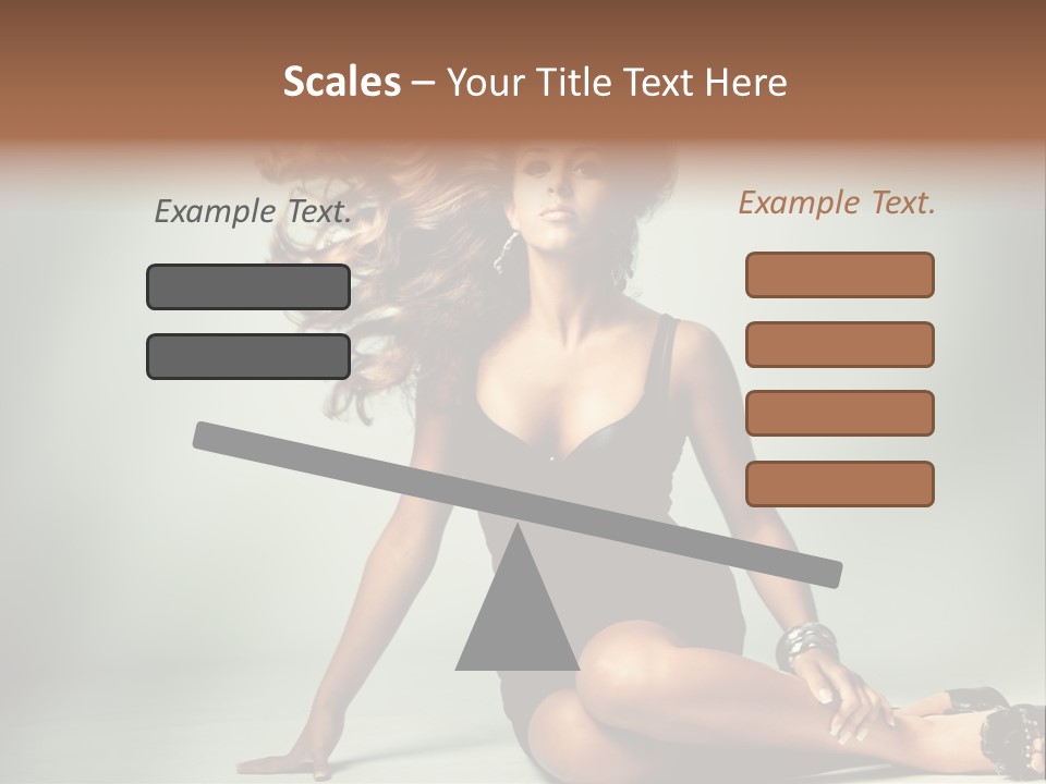 Curly Shiny Hairstyle PowerPoint Template