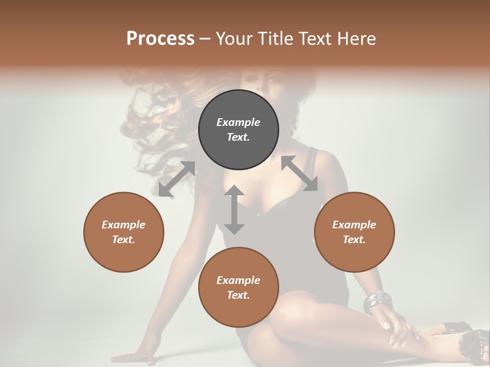 Curly Shiny Hairstyle PowerPoint Template