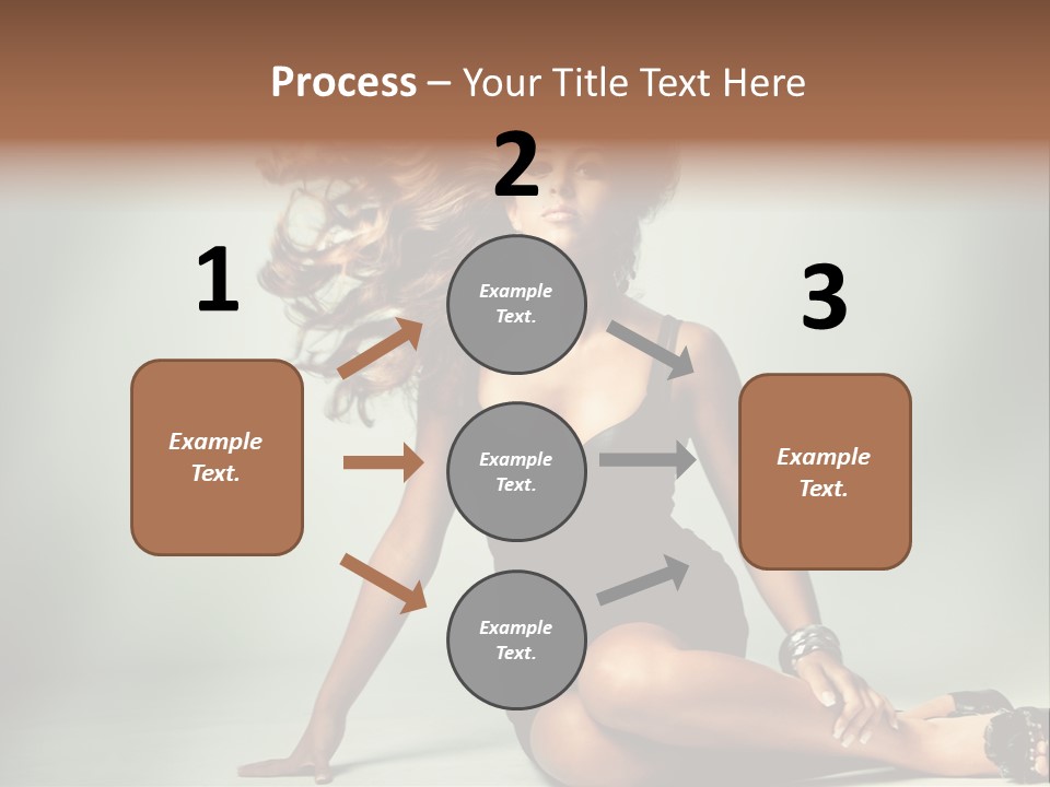 Curly Shiny Hairstyle PowerPoint Template